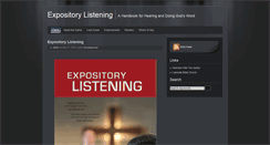 Desktop Screenshot of expositorylistening.com