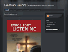 Tablet Screenshot of expositorylistening.com